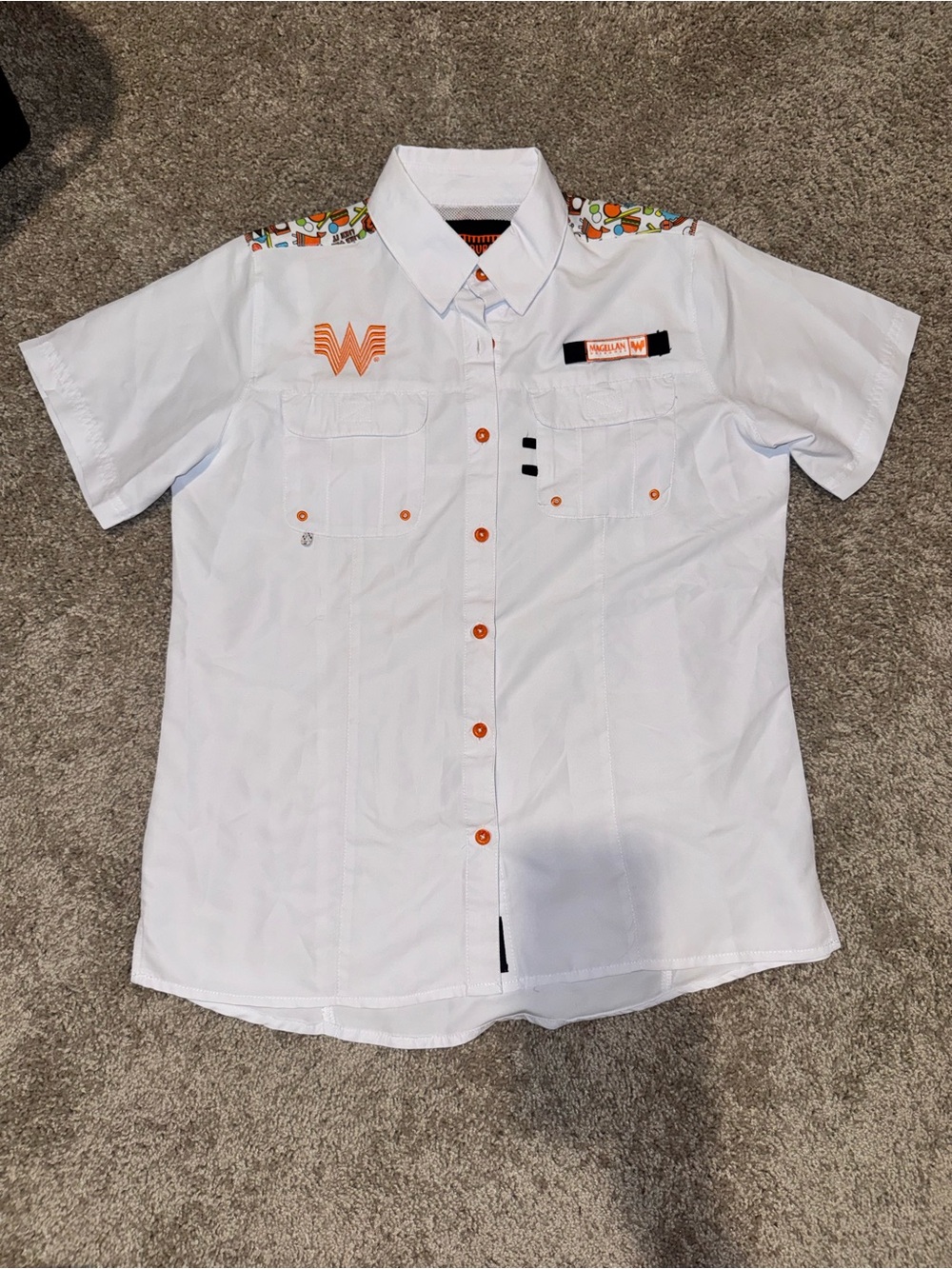 NWOT Whataburger Magellan Fish Gear Shirt Mens XS Relaxed Fit Breathable Fishing